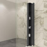Zitta Collection 75-Inch Corner Storage Unit Matte Black ACC00270