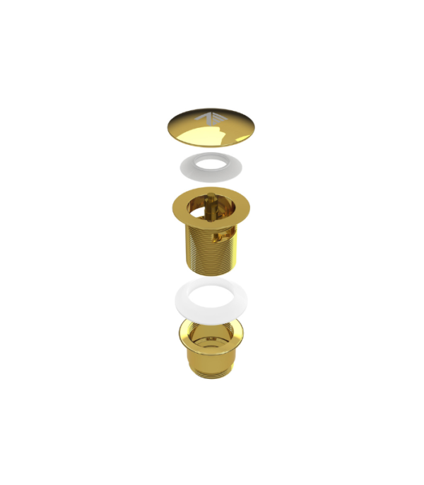 Zitta Collection Bathtub Drain 24K Gold ACC00010 - Image 3