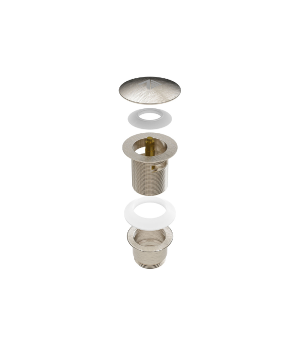 Zitta Collection Bathtub Drain Brushed Nickel ACC00009 - Image 2