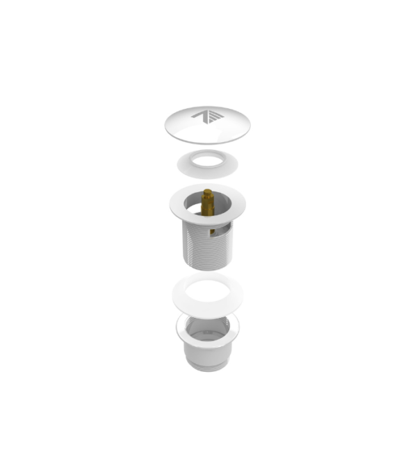 Zitta Collection Bathtub Drain Glossy White ACC00016 - Image 2