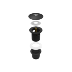 Zitta Collection Bathtub Drain Matte Black ACC00011