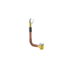 Zitta Collection Bathtub Waste Overflow Drain Chrome Brushed & Nickel