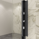 Zitta Collection 78-3/4-Inch Corner Storage Unit Matte Black ACC00470