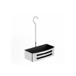 Zitta Collection Hanging Basket Bathroom Accessory Premium Black Finish AS00337
