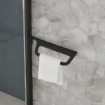Zitta Collection AS005807 Washcloth Holder Shelf Matte Black