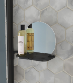 Zitta Collection AS005900 Mirror for Shelf Matte Black