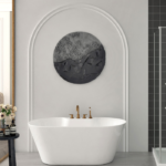 Zitta Humda 60 x 30 11/16 x 23 5/8-Inch Acrylic Rectangular Freestanding Bathtub Glossy Matte White