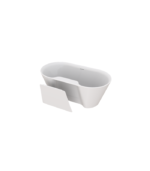Zitta Humda+ 60 x 30 11/16 x 23 5/8-Inch Acrylic Freestanding Bathtub with Removable Apron - Image 2