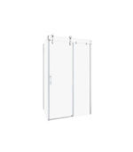 Zitta Infinite Right Wall Left Door Return Shower Door 60 x 36-Inch Matte Black / Chrome - Image 3