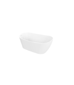 Zitta Issa 2.0 59 x 28 15/16 x 27 3/16-Inch Acrylic Freestanding Bathtub Glossy Matte White Black - Image 5