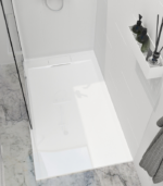 Zitta Liss 48 x 32-Inch Custom Shower Base Glossy White B4832LREG1CU