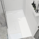 Zitta Liss 48 x 32-Inch Left Corner Shower Base Glossy White B4832LREG1LE