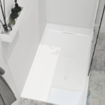Zitta Liss 48 x 32-Inch Right Corner Shower Base Glossy White B4832LREG1RI