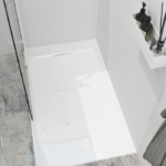 Zitta Liss 48 x 36-Inch Left Corner Shower Base Glossy White B4836LREG1LE