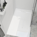 Zitta Liss 48 x 36-Inch Right Corner Shower Base Glossy White B4836LREG1RI