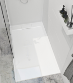 Zitta Liss 60 x 32-Inch Left Drain Alcove Shower Base Glossy White B6032LREG1BUL