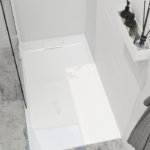 Zitta Liss 60 x 32-Inch Left Corner Shower Base Glossy White B6032LREG1LE