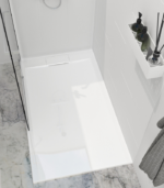 Zitta Liss 60 x 32-Inch Left Corner Shower Base Glossy White B6032LREG1LE