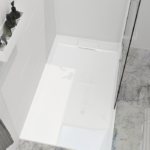 Zitta Liss 60 x 32-Inch Right Corner Shower Base Glossy White B6032LREG1RI