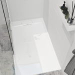 Zitta Liss 60 x 36-Inch Left Drain Alcove Shower Base Glossy White B6036LREG1BUL