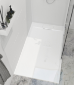Zitta Liss 60 x 36-Inch Right Corner Shower Base Glossy White B6036LREG1RI