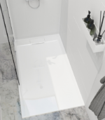 Zitta Liss 72 x 36-Inch Left Drain Alcove Shower Base Glossy White B7236LREG1BUL