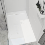 Zitta Liss 72 x 36-Inch Right Drain Alcove Shower Base Glossy White B7236LREG1BUR