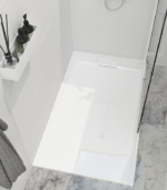 Zitta Liss 72 x 36-Inch Right Corner Shower Base Glossy White B7236LREG1RI