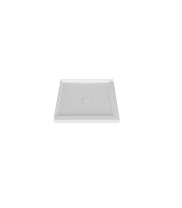 Zitta Magnetic Cover Cap Tray 36 x 36-Inch Corner Acrylic Shower Base White - Image 2