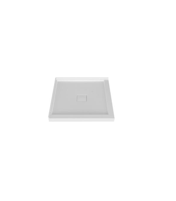 Zitta Magnetic Cover Cap Tray 42 x 42-Inch Corner Acrylic Shower Base White - Image 2