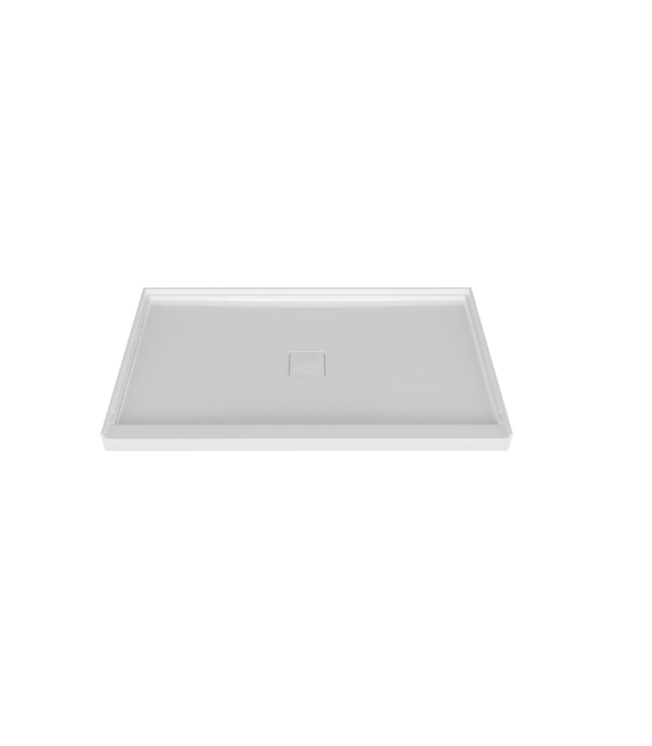 Zitta Magnetic Cover Cap Tray 60 x 32-Inch Right Drain Alcove Acrylic Shower Base White - Image 2