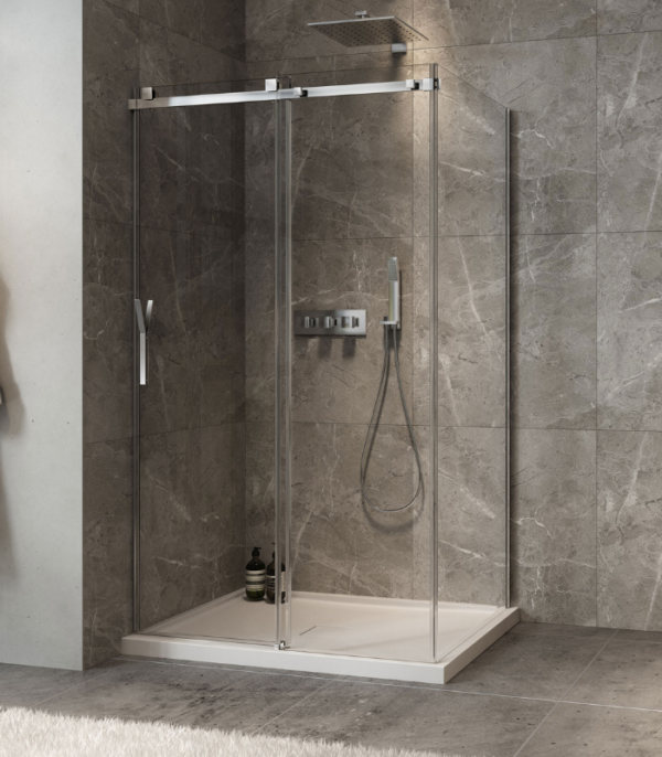 Zitta Minia 48 x 32-Inch Sliding Corner Shower Door, Left Wall Setup - Image 2