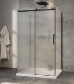 Zitta Minia Right Door Wall Mount Fluted Shower Door 48 x 32-Inch - Image 2