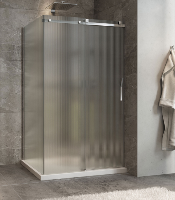 Zitta Minia Fluted Shower Door Right Door Right Wall 48 x 32-Inch - Image 2