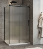 Zitta Minia Fluted Shower Door Right Door Right Wall 48 x 32-Inch