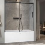 Zitta Minia 60-Inch Alcove Sliding Clear Glass Bathtub Door