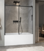Zitta Minia 60-Inch Alcove Sliding Clear Glass Bathtub Door