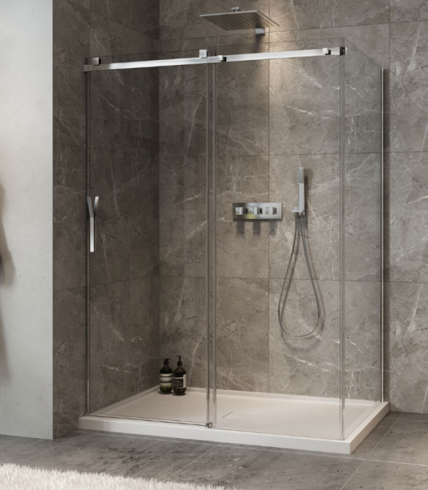 Zitta Minia 60 x 32-Inch Sliding Corner Shower Door, Left Wall Setup - Image 2