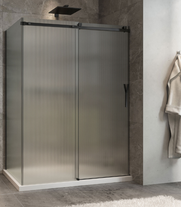 Zitta Minia Right Door Right Wall Fluted Shower Door 60 x 32-Inch - Image 2