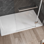 Zitta Moon 48 x 32-Inch Left Drain Alcove Shower Base Glossy White B4832MREG1BUL