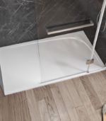 Zitta Moon 48 x 32-Inch Right Drain Alcove Shower Base Glossy White B4832MREG1BUR