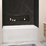 Zitta Nezio 36 x 76-Inch Aluminum Wall Black Marble M36763A03ZM