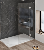 Zitta Nezio 36 x 96-Inch Aluminum Wall Black Marble M36963A03ZM