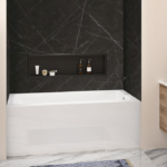 Zitta Nezio 60 x 76-Inch Aluminum Wall Black Marble M60763A03ZM