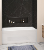 Zitta Nezio 60 x 76-Inch Aluminum Wall Black Marble M60763A03ZM