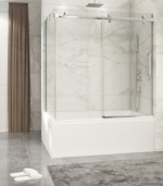 Zitta Piazza 60 x 32-Inch Sliding Corner Bathtub Door, Right Wall Setup - Image 2