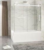 Zitta Piazza 60 x 32-Inch Sliding Corner Bathtub Door, Right Wall Setup - Image 3