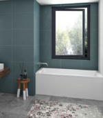 Zitta Sala I 60 x 32-Inch Acrylic Alcove Skirt Bathtub Glossy White Left Drain TL16032TAOL1