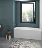 Zitta Sala I 60 x 32-Inch Acrylic Alcove Skirt Bathtub Glossy White Left Drain 5 1/2-Inch Rough-In TL16032TAFL1