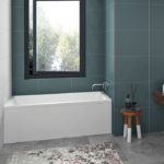 Zitta Sala I 60 x 32-Inch Acrylic Alcove Skirt Bathtub Glossy White Right Drain TL16032TAOR1